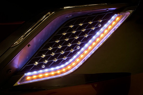 TWINART Lighted Radiator Grill Panels '18-up Goldwing - Image 4