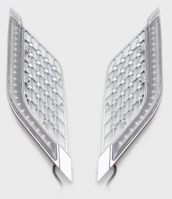 TWINART Lighted Radiator Grill Panels '18-up Goldwing